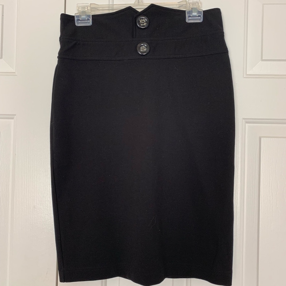 Black pencil skirt